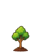 Tree at stage 3: Growing Sapling