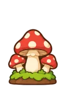Toadstools, stage 4 of 6: Trio