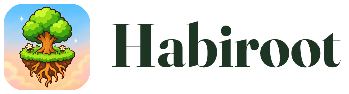 Habiroot logo: app icon and wordmark